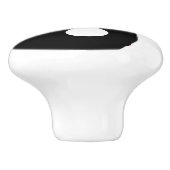 Yin-Yang Keramik Knob Drawer Pull Keramikknauf (Seitenansicht)