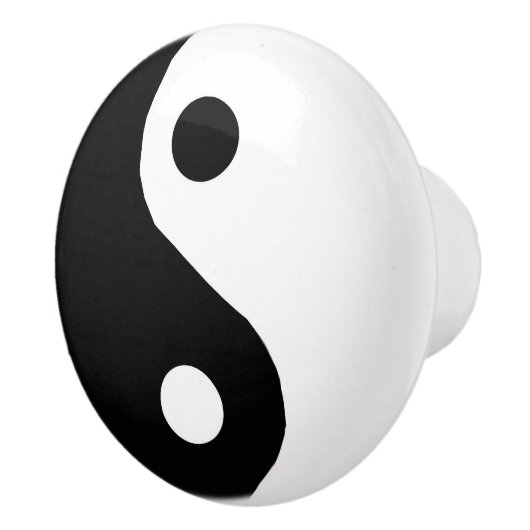 Yin-Yang Keramik Knob Drawer Pull Keramikknauf (Rechts)