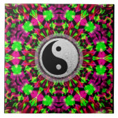 Yin Yang Keramik Tile Fliese (Vorderseite)