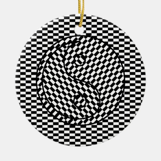 Yin Yang Keramikornament (Vorne)