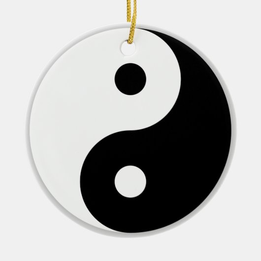 Yin & Yang Keramikornament (Vorne)