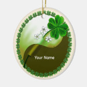Yin Yang Kleeblatt Keramikornament (Links)