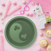 Yin Yang Kleeblatts Pappteller (Party)