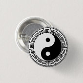 Yin Yang klein, 1 ¼ Zoll-runder Knopf Button (Vorne & Hinten)