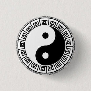 Yin Yang klein, 1 ¼ Zoll-runder Knopf Button