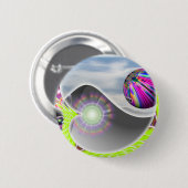 Yin Yang Knopf Button (Vorne & Hinten)