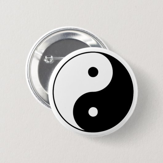 Yin Yang Knopf Button (Vorne & Hinten)