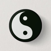 Yin Yang Knopf Button (Vorderseite)