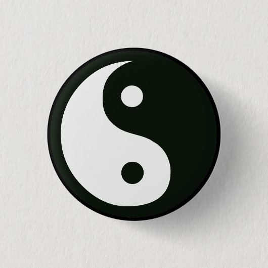 Yin Yang Knopf Button (Vorderseite)