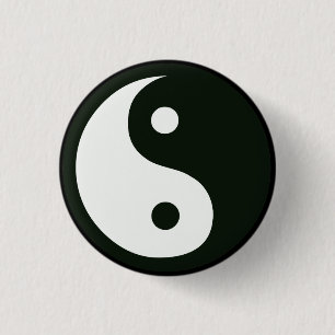 Yin Yang Knopf Button