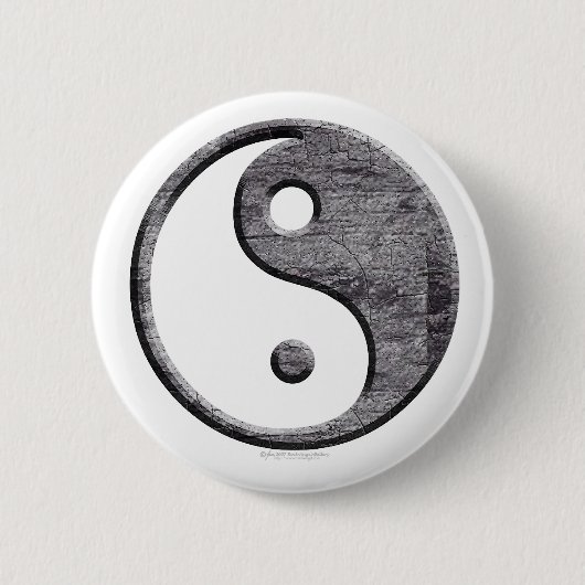 Yin Yang Knopf Button (Vorderseite)