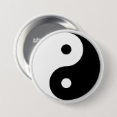 Yin Yang Knopf Button (Vorne & Hinten)