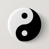 Yin Yang Knopf Button (Vorderseite)