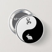 Yin Yang Knopf Button (Vorne & Hinten)