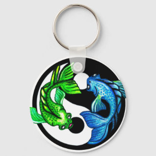 Yin-Yang Koi Design Schlüsselanhänger