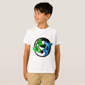 Yin-Yang Koi Design T-Shirt (Vorne ganz)