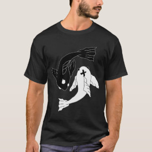 Yin Yang Koi Fisch (Klein) – Spirituelles Gleich T-Shirt