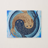 Yin Yang Koi Fisch-Mandala Puzzle (Horizontal)