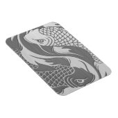 Yin Yang Koi Fisch mit Effekt aus rostfreiem Stahl Magnet (Rechte Seite)