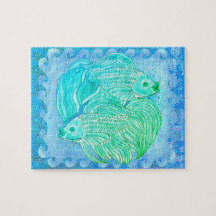 Yin Yang Koi Fisch Puzzle