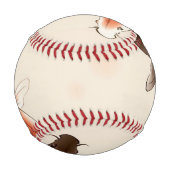 Yin Yang Koi fischen in orientalischen Malereien Baseball (Rückseite)