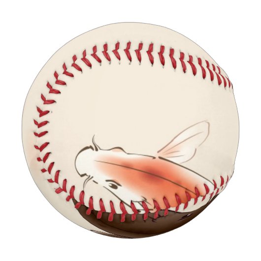 Yin Yang Koi fischen in orientalischen Malereien Baseball (Rückseite Rechts)