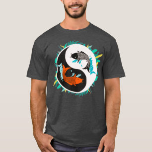 Yin Yang Koi Fish Balance Chinesische Philosophie T-Shirt
