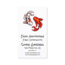 Yin Yang Koi Fish Business Logo Japanischer Garten