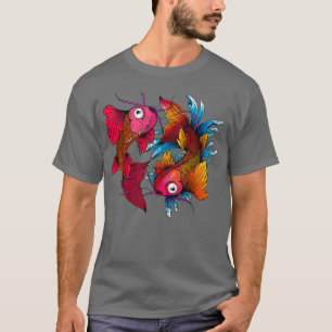 Yin Yang Koi Fish Geschenk im asiatischen Stil T-Shirt