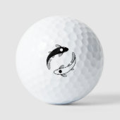Yin Yang Koi Fish Golfball (Vorderseite)