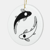 Yin Yang Koi Fish Keramik Ornament (Links)