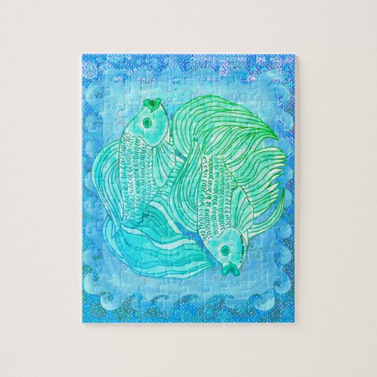 Yin Yang Koi Fish Puzzle (Vertikal)