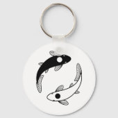 Yin Yang Koi Fish Schlüsselanhänger (Vorderseite)
