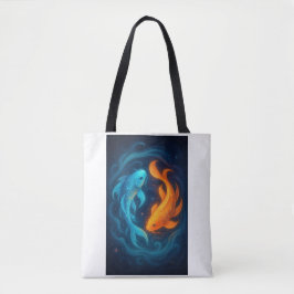 Yin Yang Koi Fish Tasche