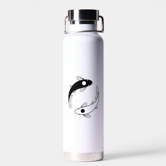 Yin Yang Koi Fish Trinkflasche (Rückseite)
