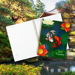 Yin Yang Koi Fish White Lotus Pond Planer