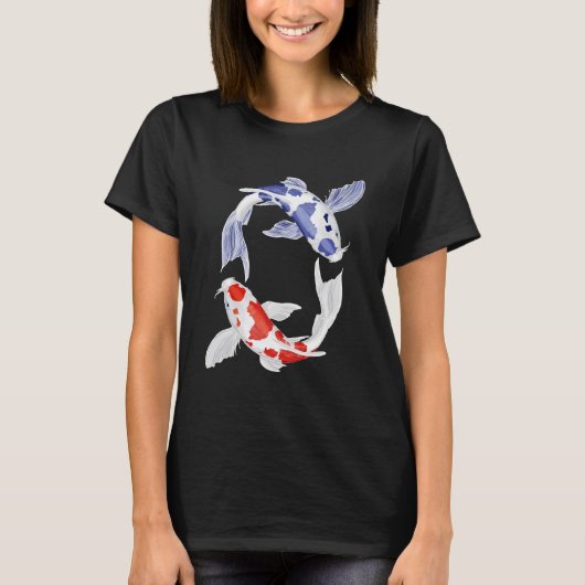 Yin Yang Koi T-Shirt (Vorderseite)
