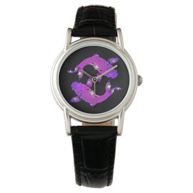 yin yang koi watch armbanduhr (Vorderseite)