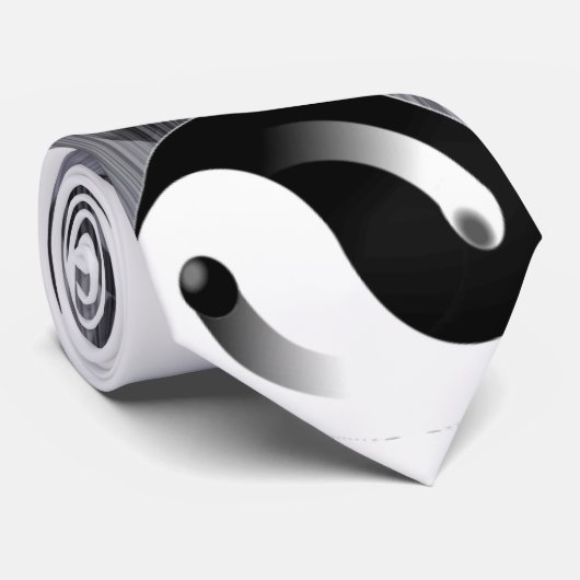 Yin Yang Krawatte (Gerollt)