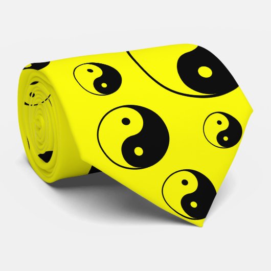 Yin Yang Krawatte (Gerollt)
