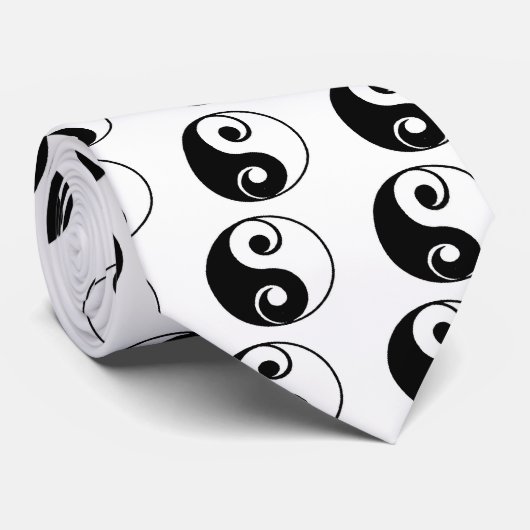 Yin Yang Krawatte (Gerollt)