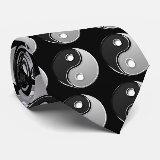 Yin Yang Krawatte (Gerollt)