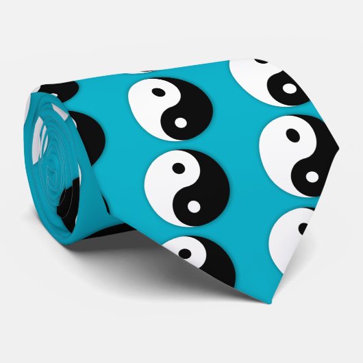 Yin Yang Krawatte (Gerollt)