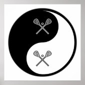 Yin Yang Lacrosse Poster (Vorne)