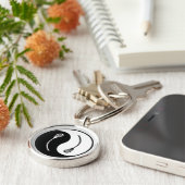 Yin Yang Lacrosse Schlüsselanhänger (Seite)