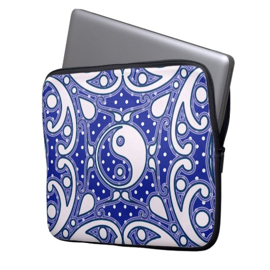 Yin Yang Laptopschutzhülle (Vorderseite Links)