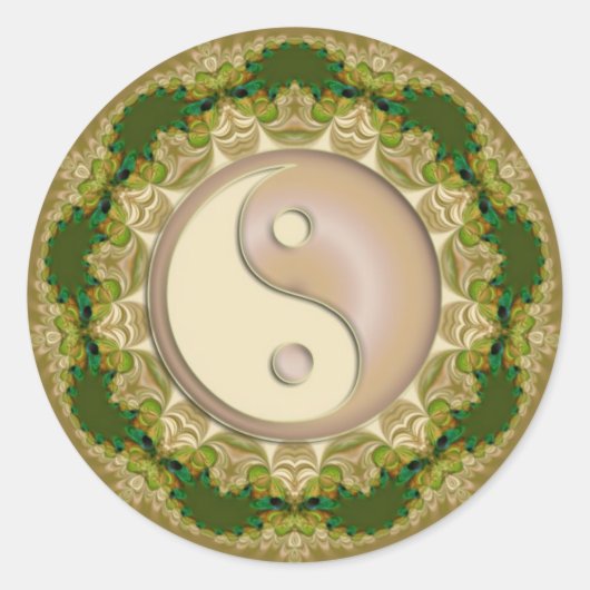Yin Yang Latte Sticker (Vorderseite)