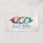 Yin Yang - Lebhaftes Gleichgewicht Visitenkarte (Vorderseite)