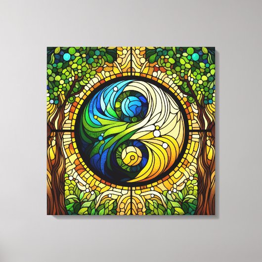 Yin Yang Leinwand Art (Vorderseite)