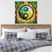 Yin Yang Leinwand Art (Insitu (Schlafzimmer))